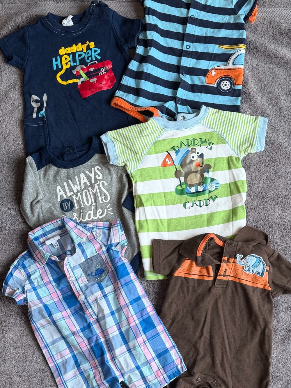 Mixed Collection Boys Rompers and One Piece Body Suit